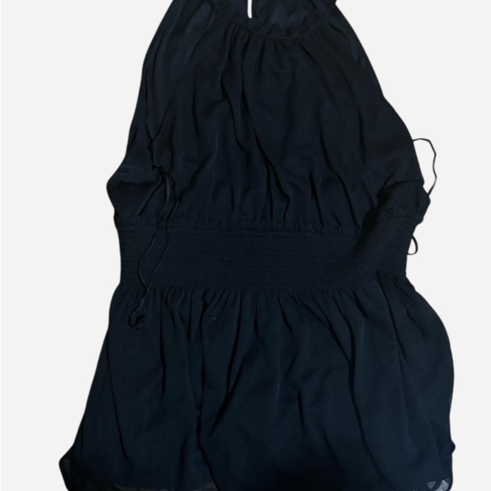 Express Black Haltar Top